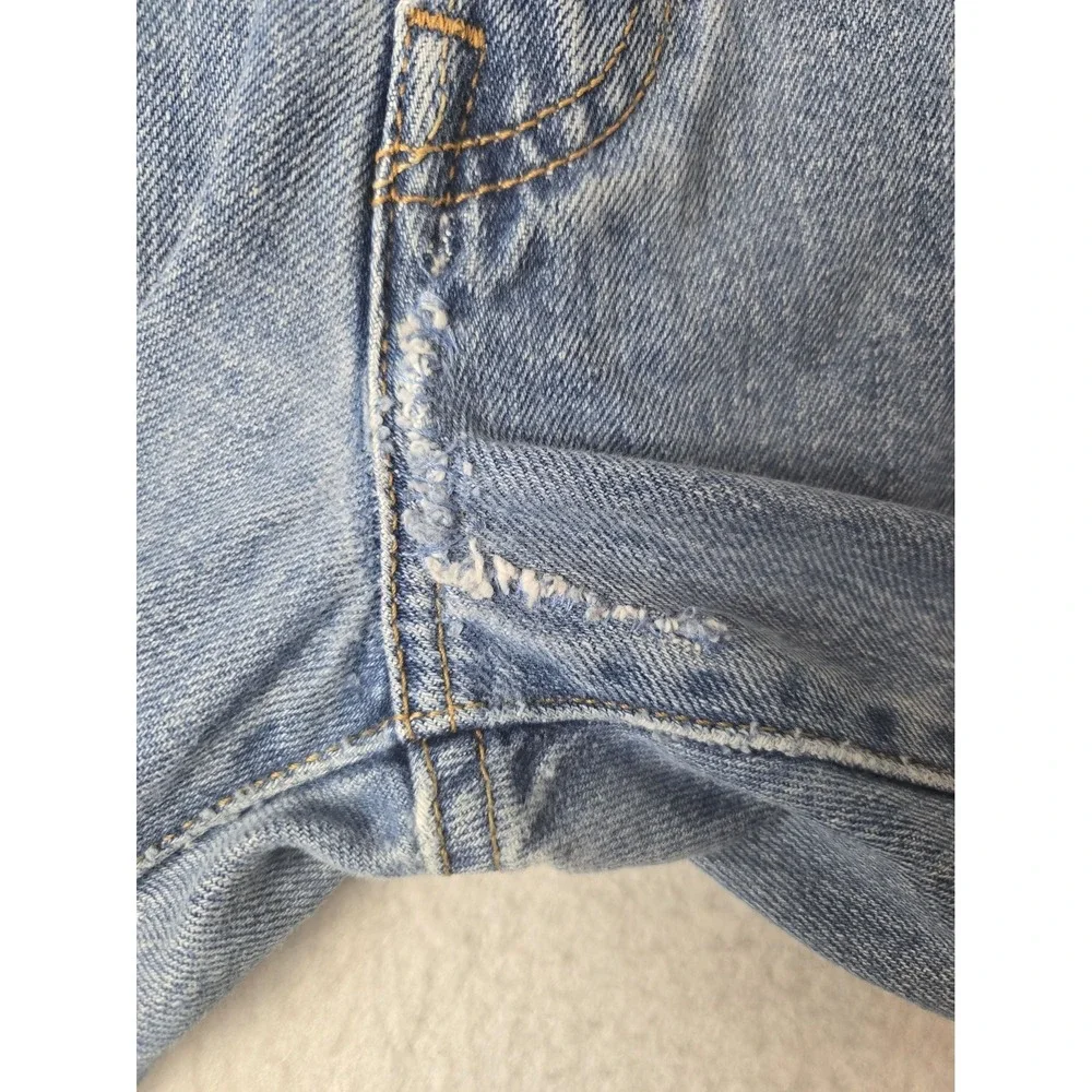 Levis Mens Blue 100% Cotton Denim Jeans 36 x 30 Button Fly